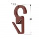 CURTAIN RAIL RING CLIP D.35 D.28 D.23 / CHERRY
